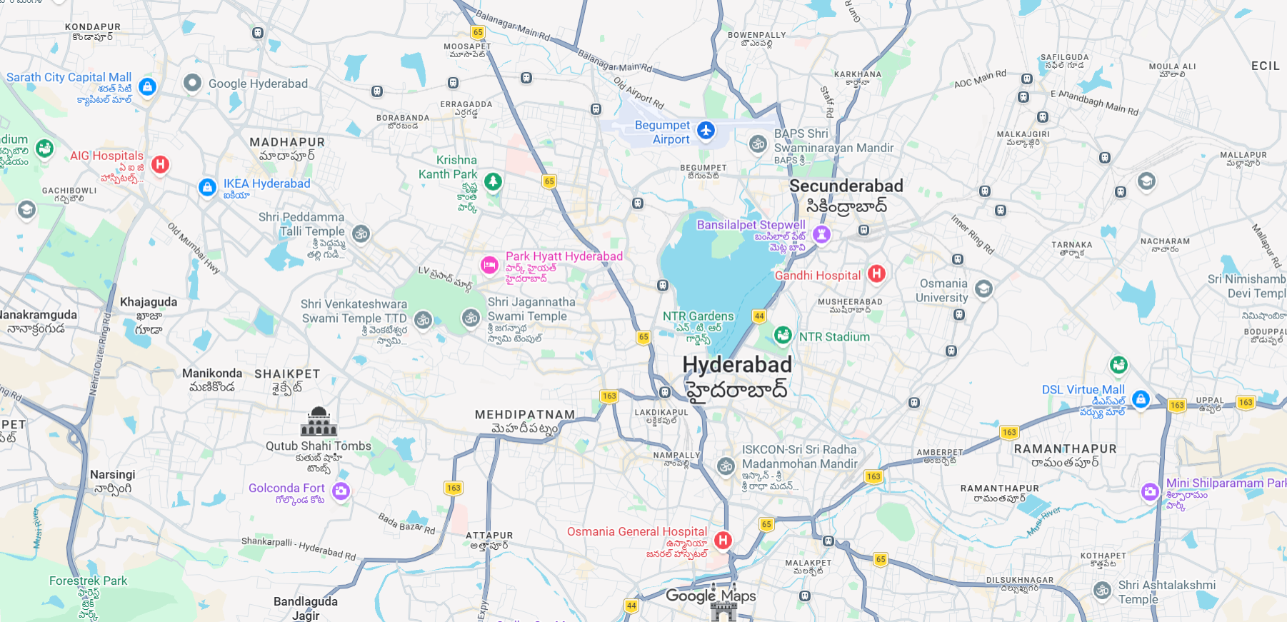 Hyderabad Map